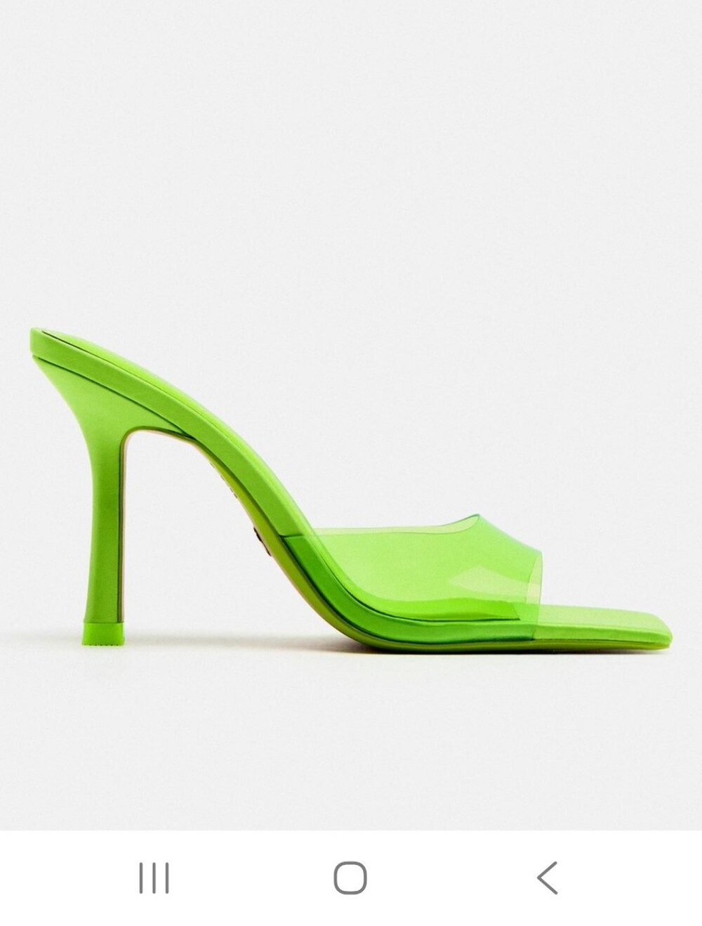 Zara Green Heels Sleek Modern Design